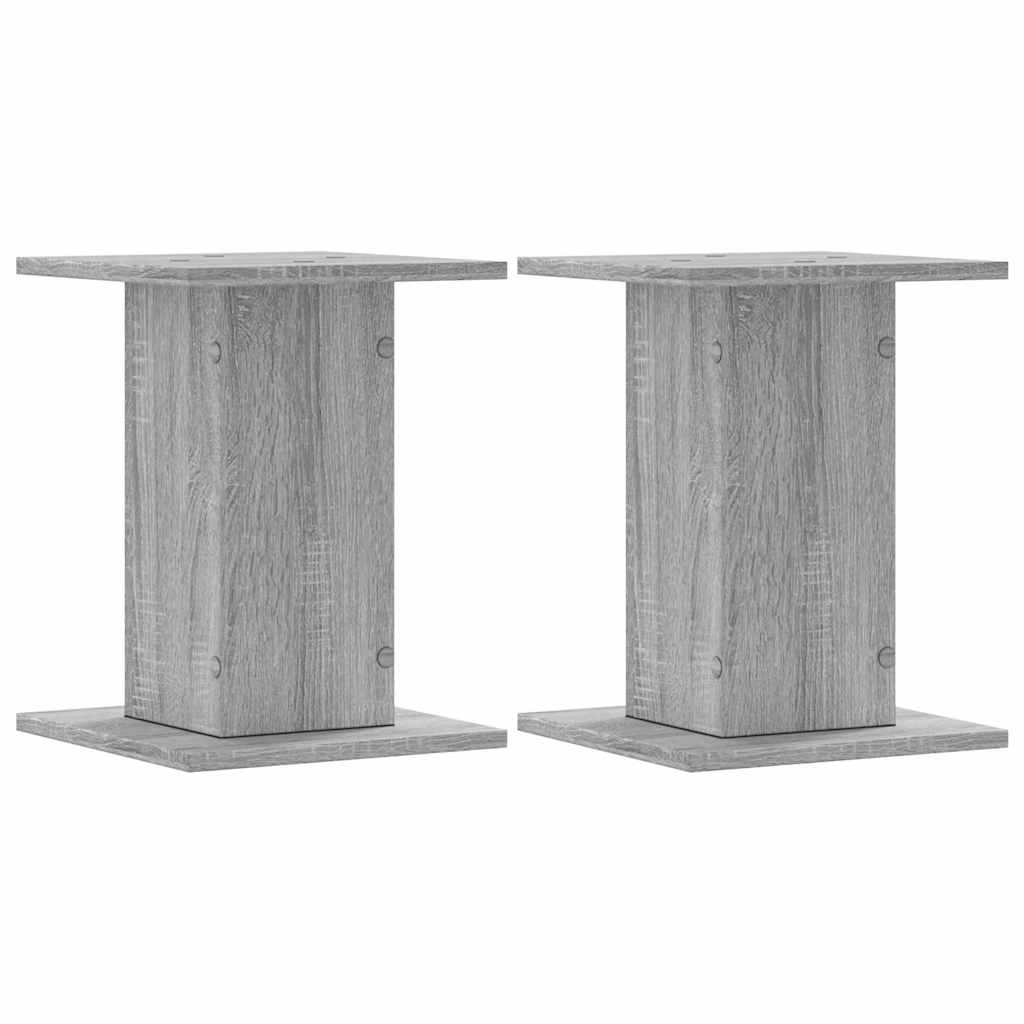 Speaker Stands 2 Pcs Grey Sonoma 30x30x40 Cm Particleboard
