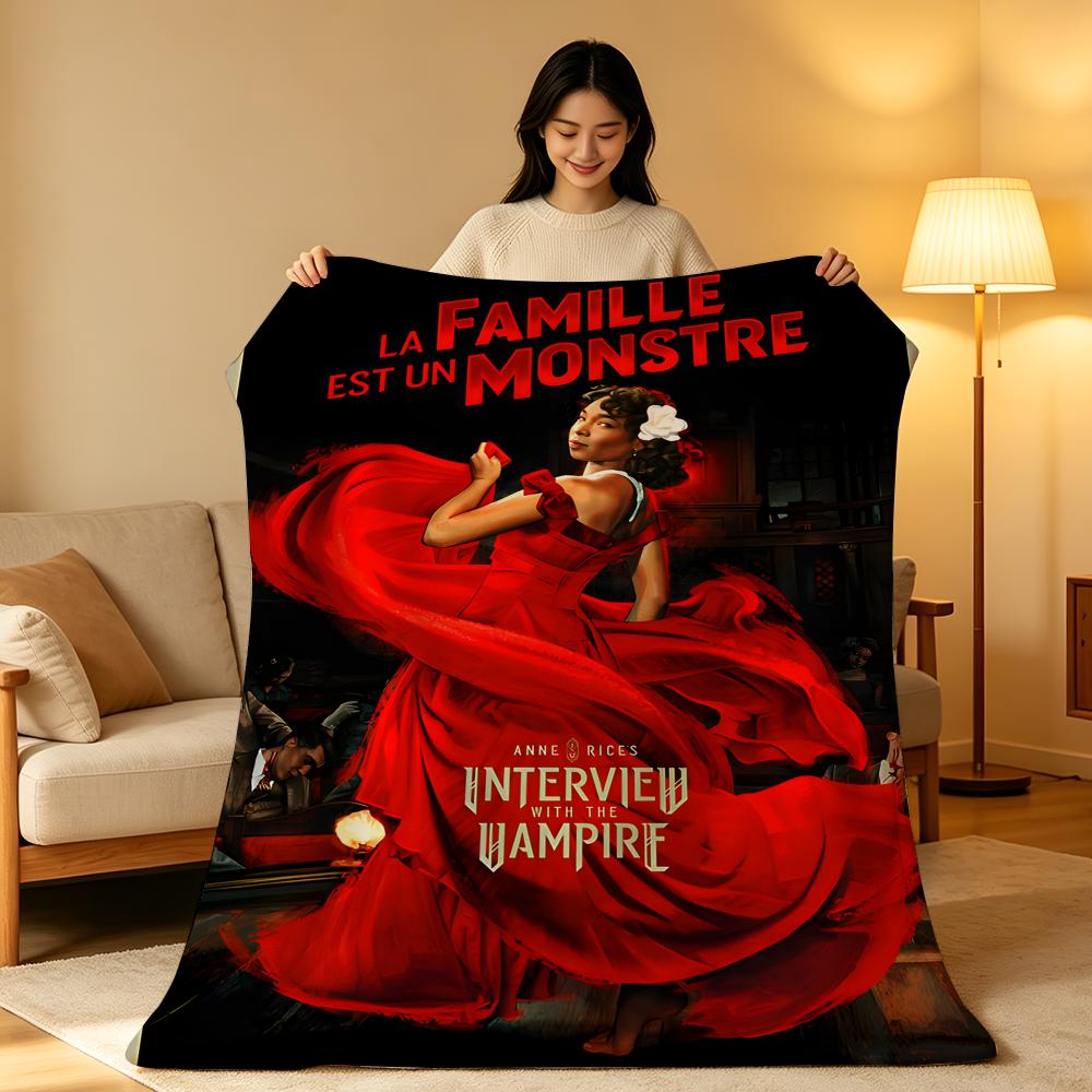 Movie I-Interview W-With T-The Vampire Throw High-Density Short Plush Blanket Soft Skin-Friendly for Sofa Room