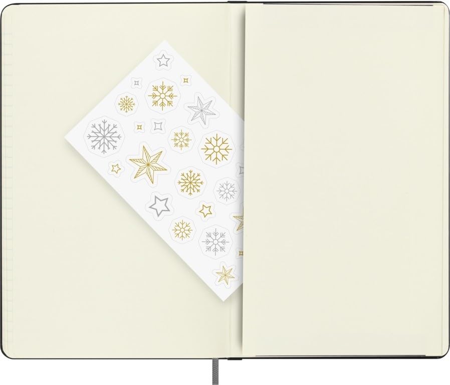 Moleskine Holiday Notebook, Hardcover, Large, Lined, HOLIQP060DEC