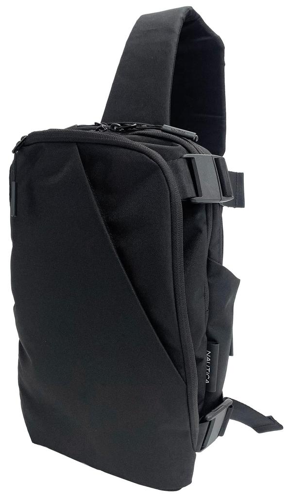 Nautica NTC-10 Bauchtasche, ca.. 700g, Verstellbarer Riemen, Tasche für Mobiltelefon, Multifunktional, Großes Fassungsvermögen, Leicht, 370-7025, Schwarz