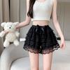 2025 Women's Anti-Exposure Three-Quarter Lace Bow Safety Shorts