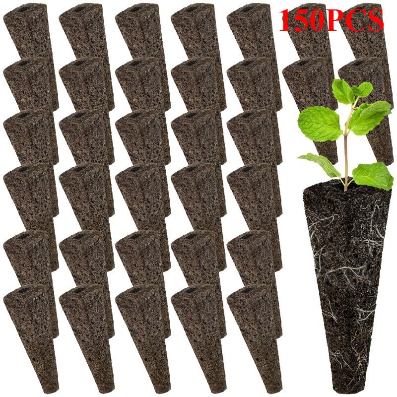 

50/100/150 шт. губки для выращивания семян, сменные корневые губки для гидропоники, система внутреннего сада, впитывающие воду губки для выращивания в контейнерах 150PCS
