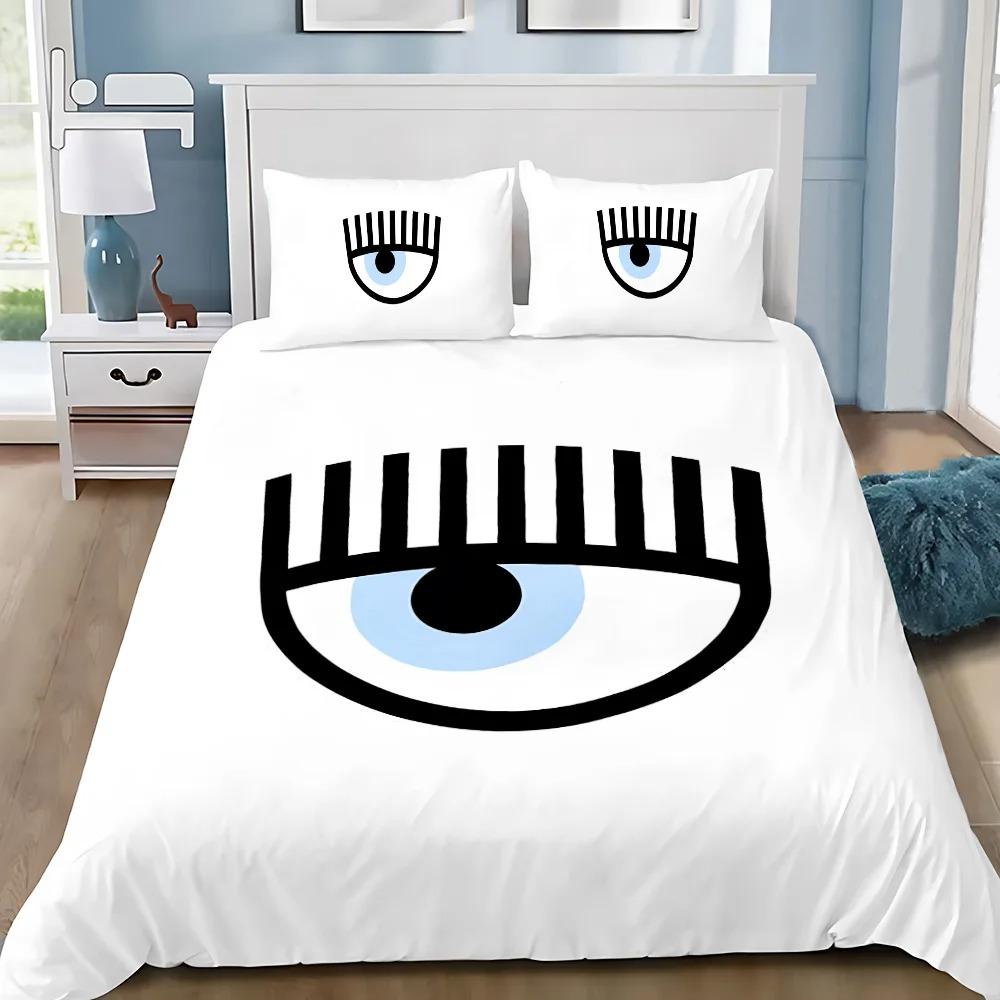 Eyes LOGO Duvet Cover Pillowcase Bedding Set F-Ferragnis Adult Boy Girl Bedroom Decoration Children Single Double Large Size
