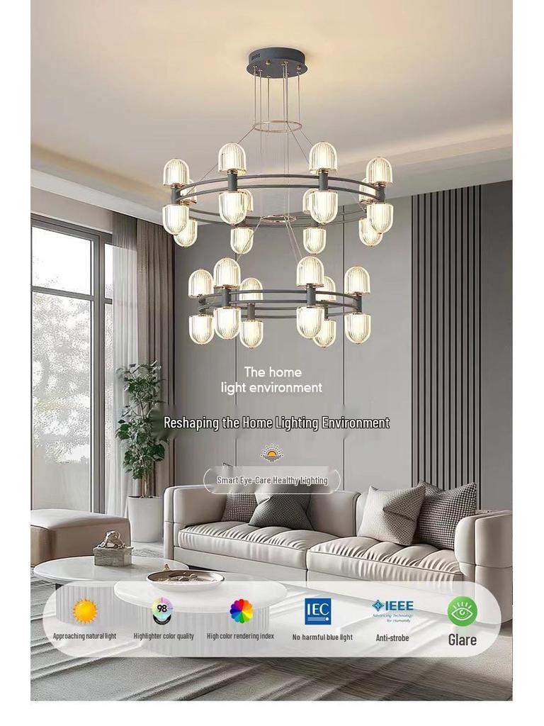 High-End Italian Nordic Designer Chandelier for Living Room, Hallway, Bar, Restaurant, or Bedroom Lighting