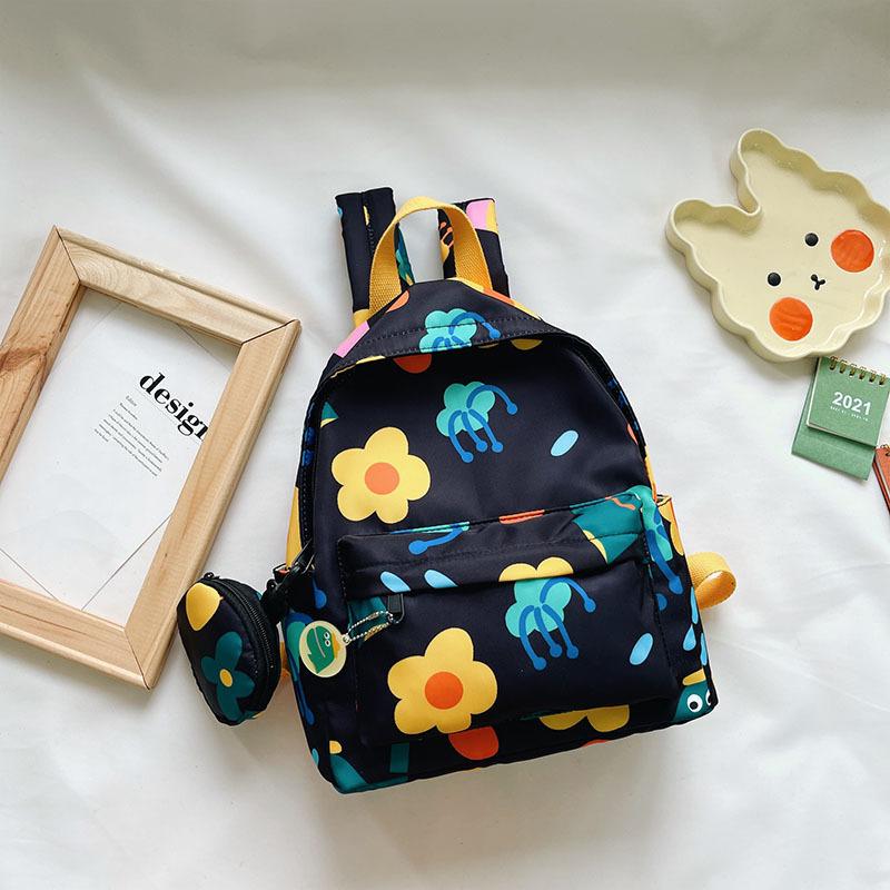 Kids' Backpack Cute Casual Style Floral Graffiti Backpack 26*13*30cm