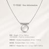 Lightweight Necklace Ring, Alloy and Resin Fashion Jewelry with Clear Colorless Centerpiece for Workwear, Date, and Party Outfits