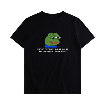 Pepe Sad Frog Funny Short Sleeve T Shirt Men Women Size S-5XK Unisex T-Shirt