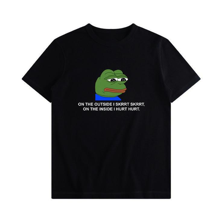 

Pepe sad frog Funny Short Sleeve T Shirt Men Women Size S-5XK Unisex T-Shirt L
