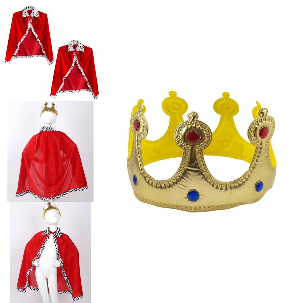 New 80cm White Polka Dot Cape For Halloween King Costume