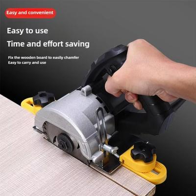 Adjustable Cutting Machine Base Guide Rail ABS High-Quality Circular Saw Milling Positioning Clamp Woodworking Fixing Bracket