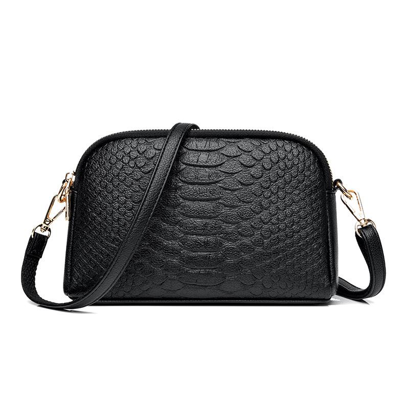YIRAN ring Damestas voor vrouwen van middelbare leeftijd Zomer Nieuwe Moedertas Koreaanse Stijl Schoudertas Crossbodytas Sfeervol Krokodillenpatroon Kleine Vierkante Tas