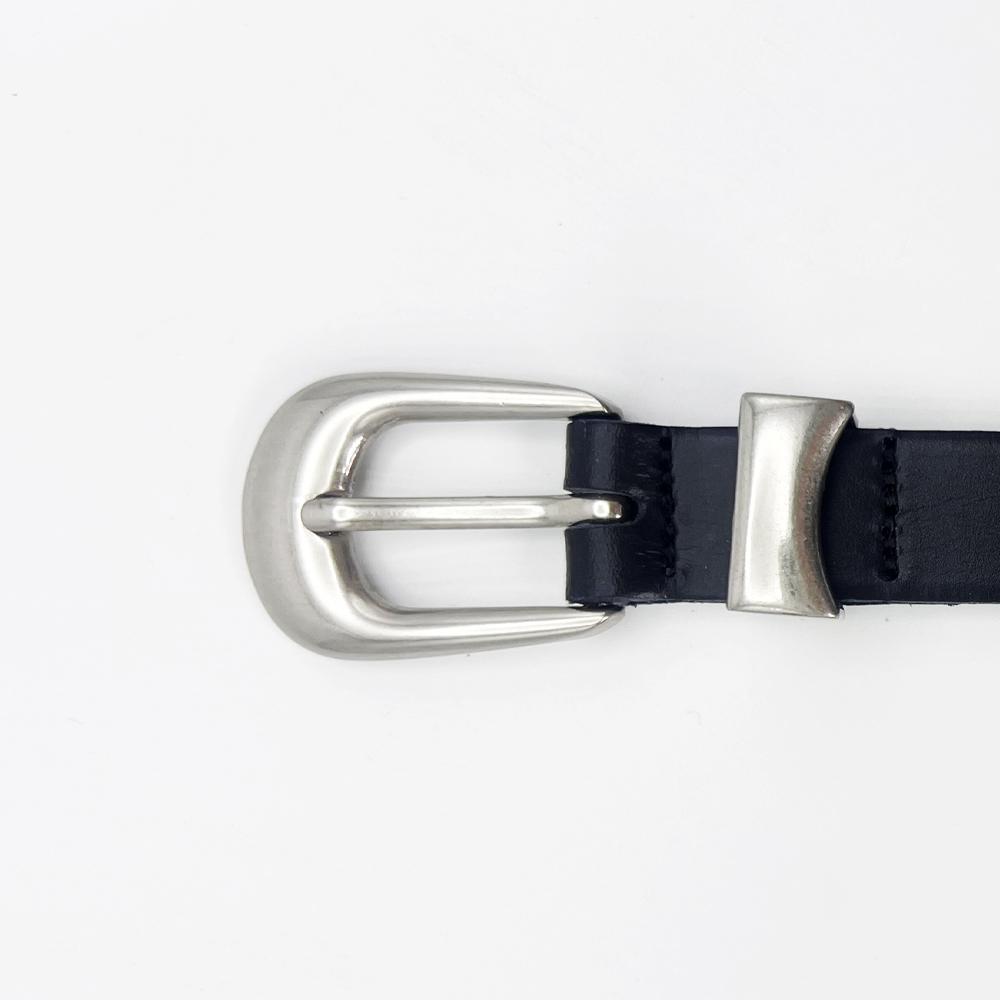 MAISON MASTER Minimal Metal Hardware Belt (Italy Leather)