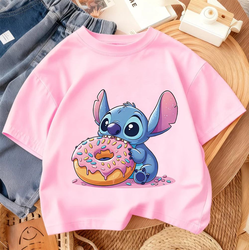 Daily Casual Kids T Shirt Stitch Fashion Cartoon Print For Boys Girls Summer Street Style Outfit