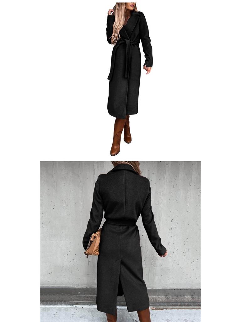 Women's Long-Sleeve Trench Coat