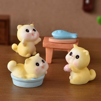 Lovley Çevre Dostu Pratik Dekoratif Yaygın Kullanım Kedi Küçük Figür Evcil Hayvan Minyatürleri