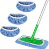 Reusable Mop Pads Compatible With Sweeper, Dry And Wet Dual-Purpose Flat Mop Covers