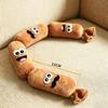 Chew Toy For Dogs Simulated Sausage Shaped Plush Press To Squeak BB Sound For Teeth Cleaning And Fun