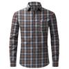 Plaid Men's Shirt Long Sleeve Cardigan