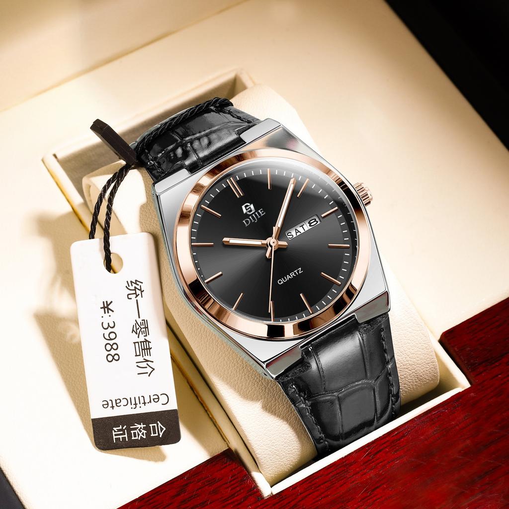 Unisex Watches Waterproof Quartz Watch Wath Business Double Date Quartz Watch