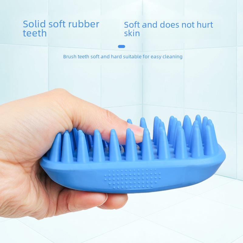 Cepillo de Masaje para Mascotas para Aseo y Muda - Cerdas Suaves de TPE, Elimina el Pelo Suelto, Limpia y Refresca el Pelaje