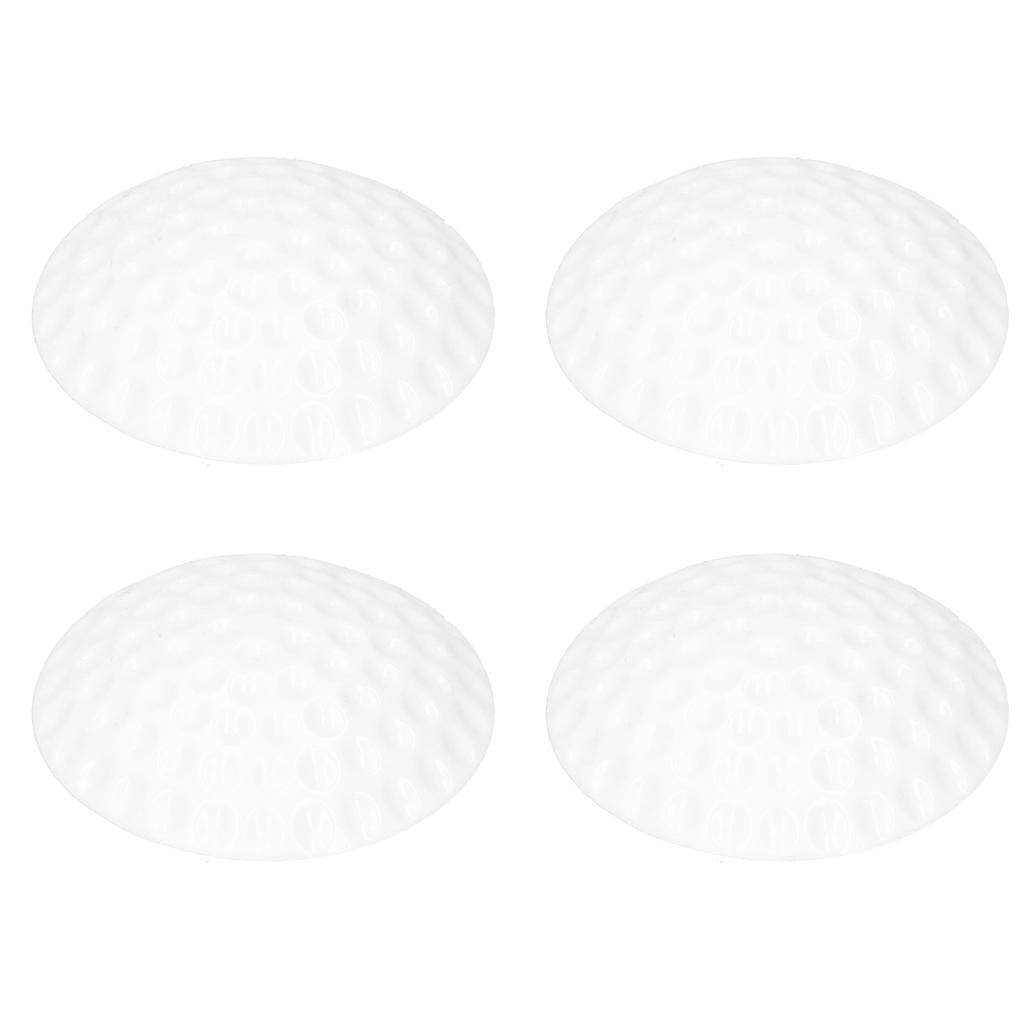 10Pcs Door Handle Stop Silicone Wall Bumper AntiCollision Protector Self Adhesive Guard(White )