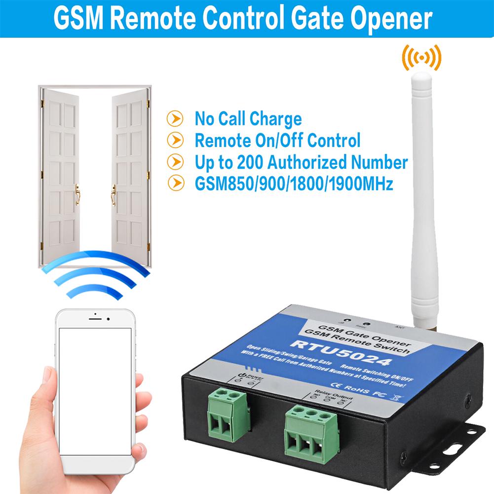 RTU5024 GSM Gate Opener Relay Wireless Remote Control On/Off Door Access Switch