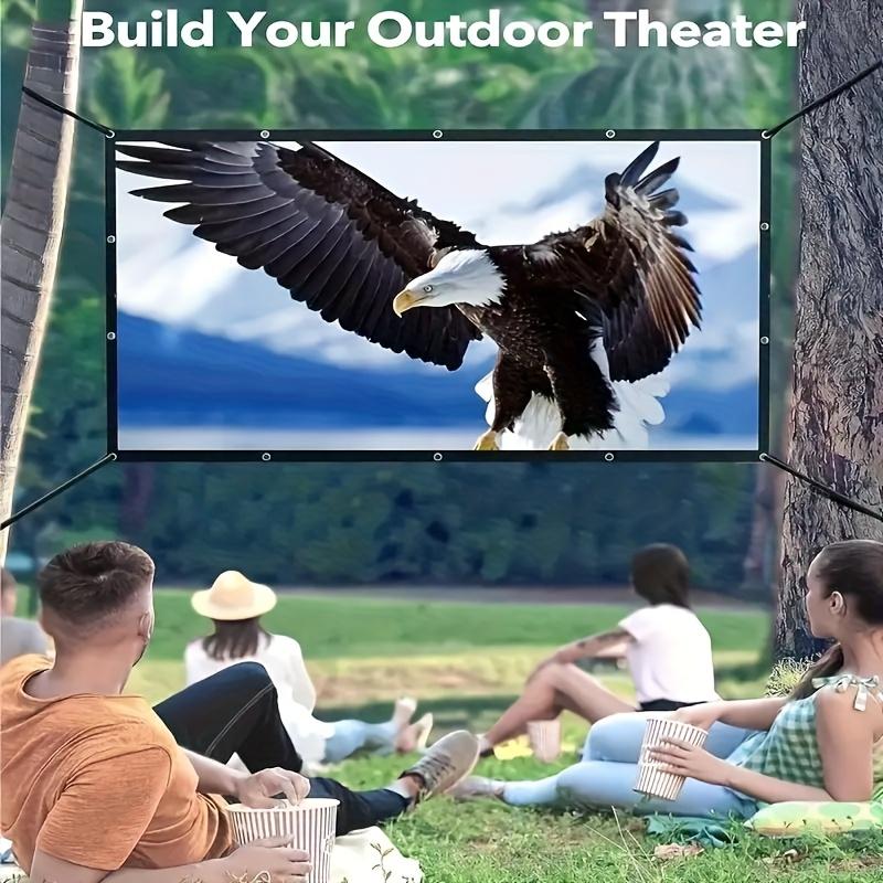 72 100 inch Simple Portable Projection Screen 100 inch Curtain High Outdoor Full HD 4K Projector Screen Curtain For Home Theater