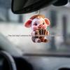 Acrylic Pig Pendant Ornament for Car Hanging
