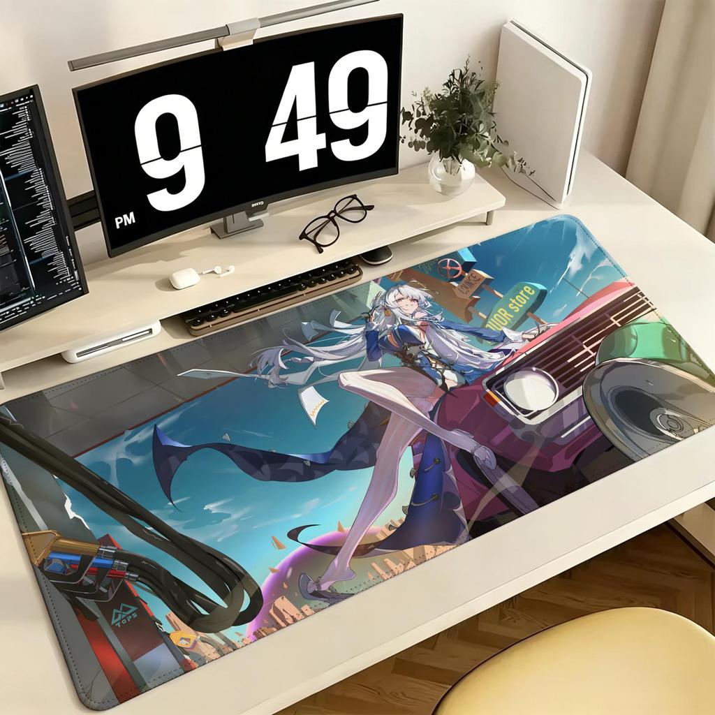 Zenless Zone Zero Velina Airgid Pro ESports Mousepad Extra Large NonSlip Stitched Edge Keyboard Laptop Desk Mat For Pc Gamer