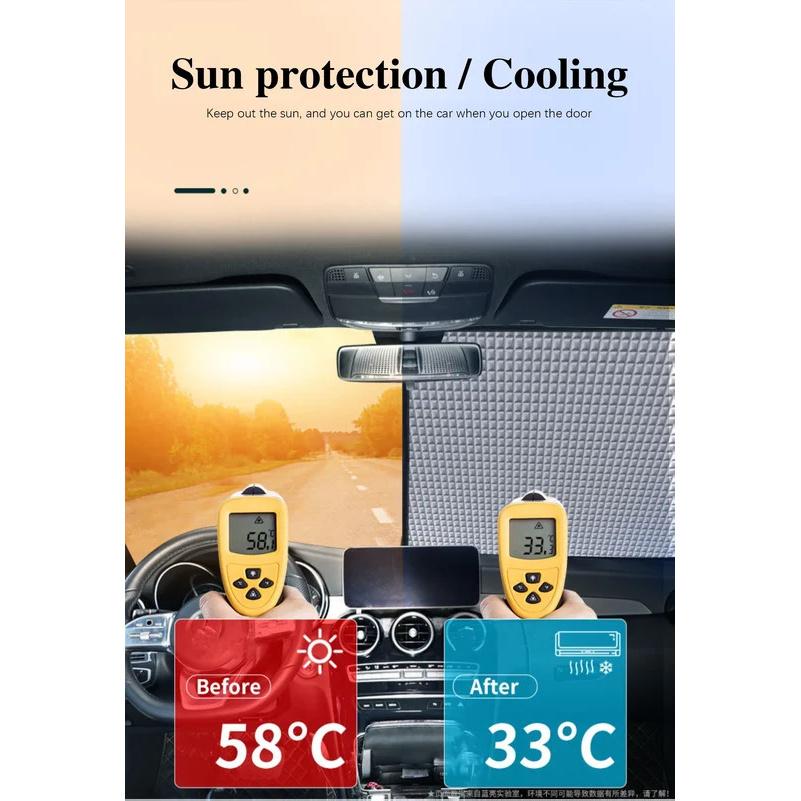 For Trumpchi GAC GS8 2024 Accessories ~ Car Windshield Visor Full Window Sun Protection Anti-UV Shaby Sunshades Stickers