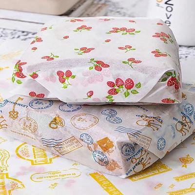 50pcs, Colored Oil Paper Baking Paper, Cake And Dessert Macaron Sandwich And Potato Chip Anti Oil Paper Pad,