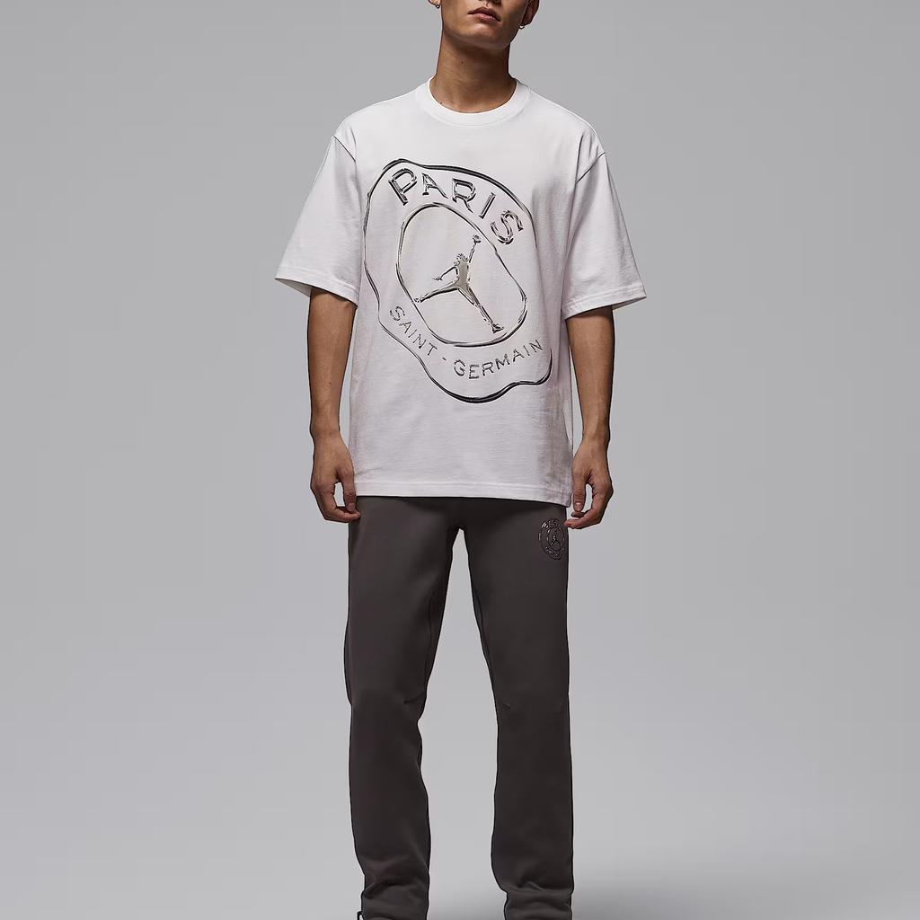 Jordan Paris Saint Germain Cotton Pullover Knit Short Sleeve T-Shirt Men Tops IF3808-100