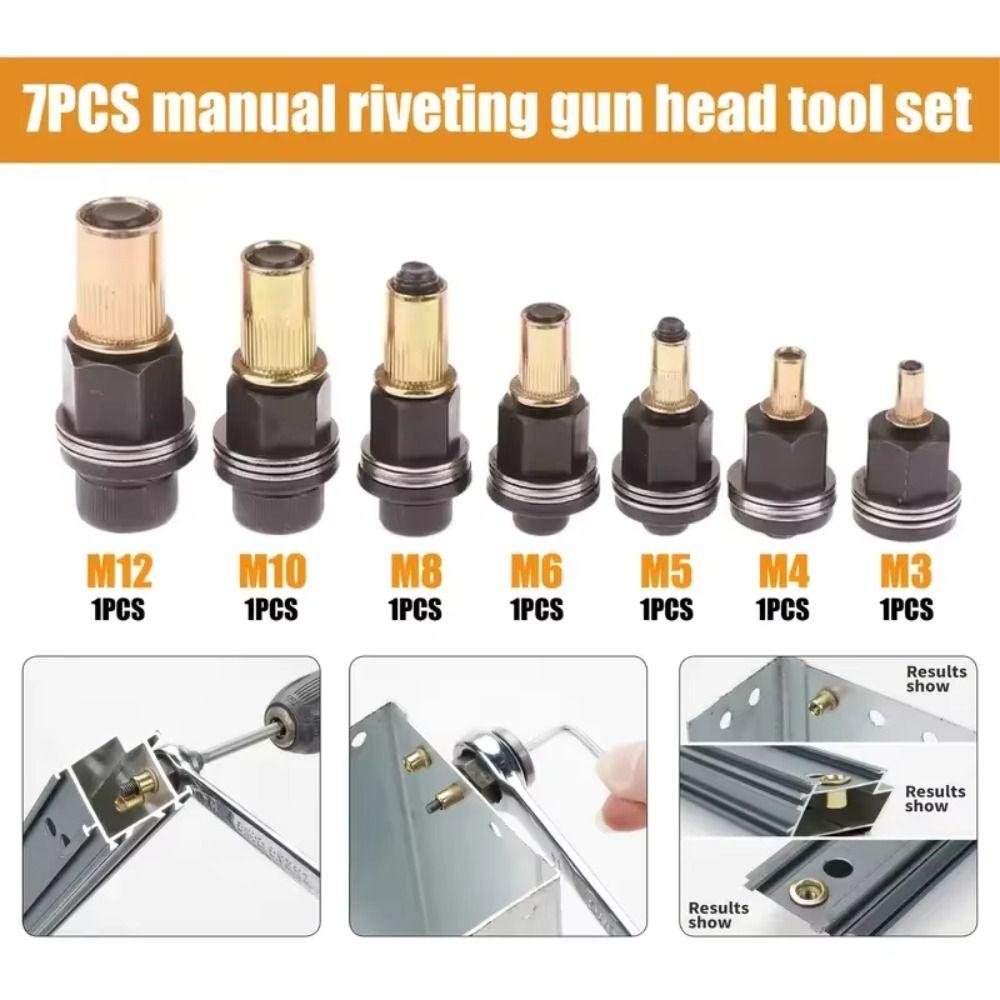 Quick-Install Hand Rivet Nut Tool Steel Nuts Rivet Nut Manual Rivet Tool  Mechanical Assembly