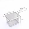 1pc 304 Stainless Steel French Fry Basket, Fried Food Plate, Creative Shaped Snack Tray, Chicken Basket