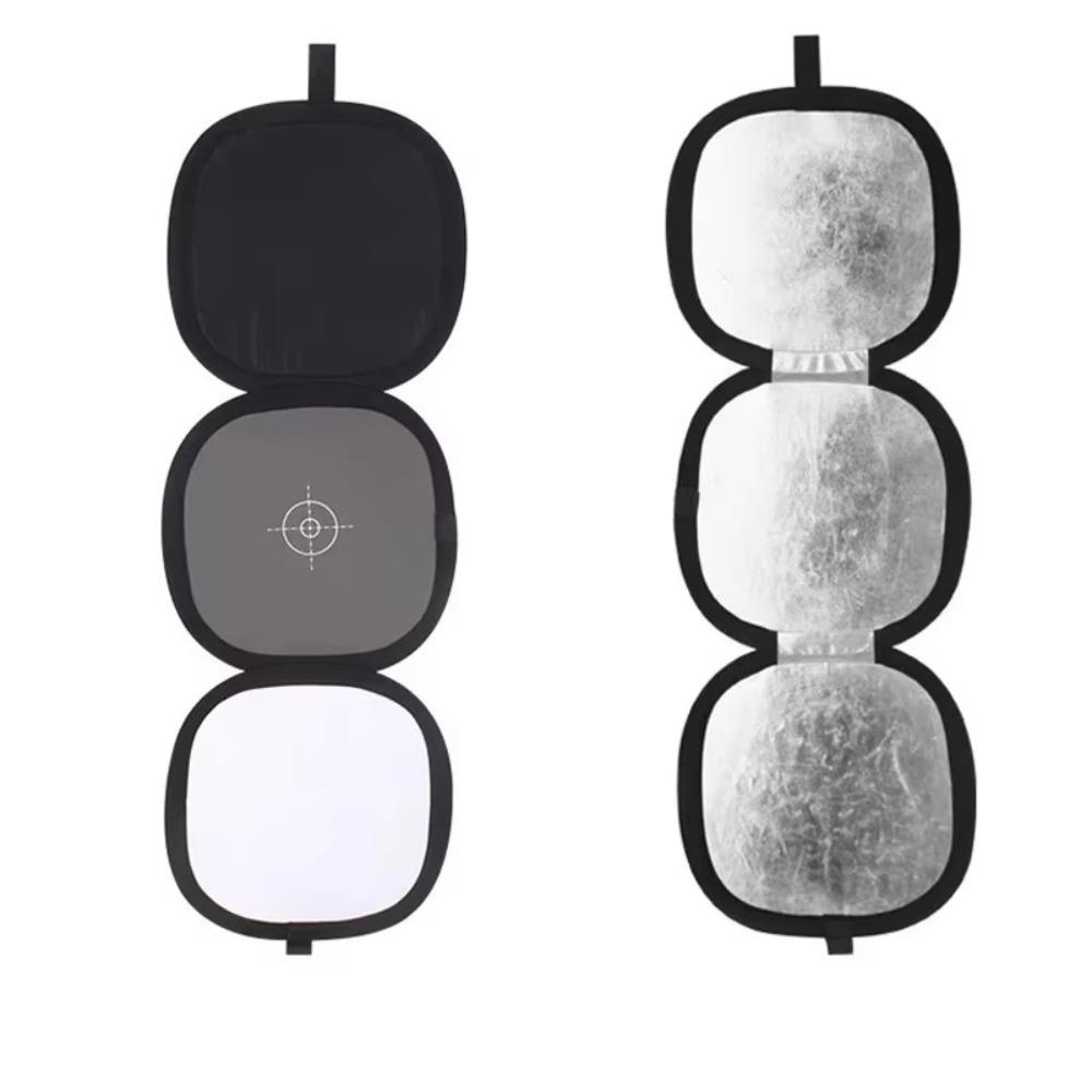

3in1 Design Trifold Reflector Two Sides Light Diffuser Collapsible Disc Video Shooting чорний