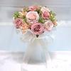 Artificial Silk Flowers Romantic Wedding Bouquets Exquisite White Rose Bouquet  Valentine's Day