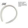 Korean Style Headband Women Comfortable Fit Thickened Sponge Filling Hair Hoop Non-strangling Candy Color Head Shape Fitting Accessory Padded