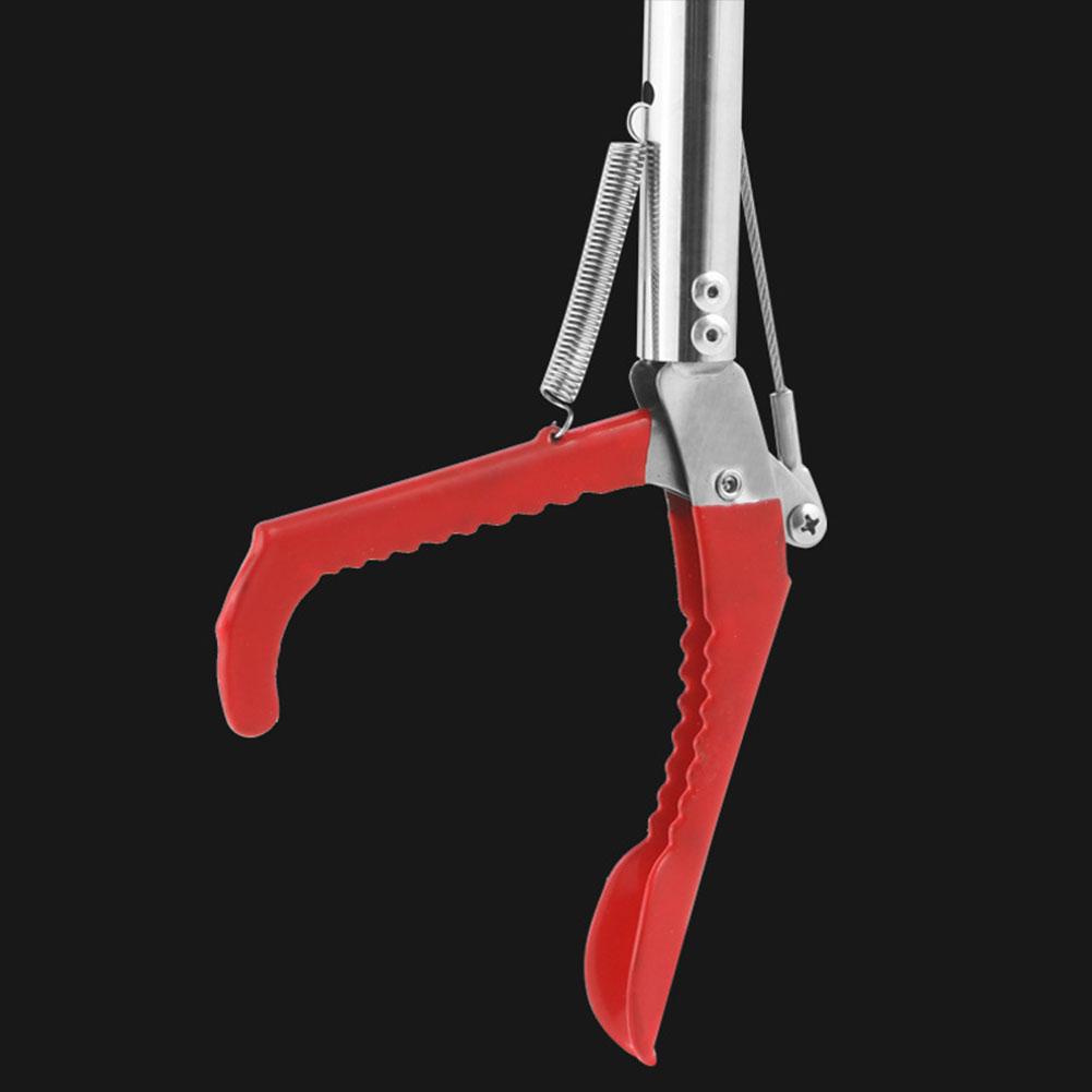 1.5M Foldable Snake Tongs Snake Hook Catcher Stainless Steel Snake Hook Pliers Pick Up Tool To Catch Loach Crab Rubbish Clip