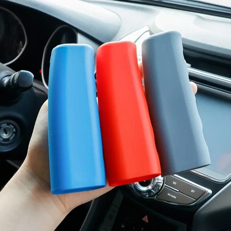 Hand Brake Set Universal Car Handbrake Sleeve Silicone Gel Cover Anti-Skid Auto Parking Brake Soft Silicone Handbrake Cover