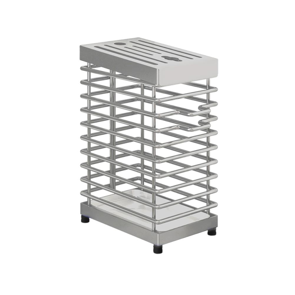 Stojak na noże ze stali nierdzewnej, montowany na ścianie, organizer na sztućce z pustego drutu żelaznego, na blat kuchenny