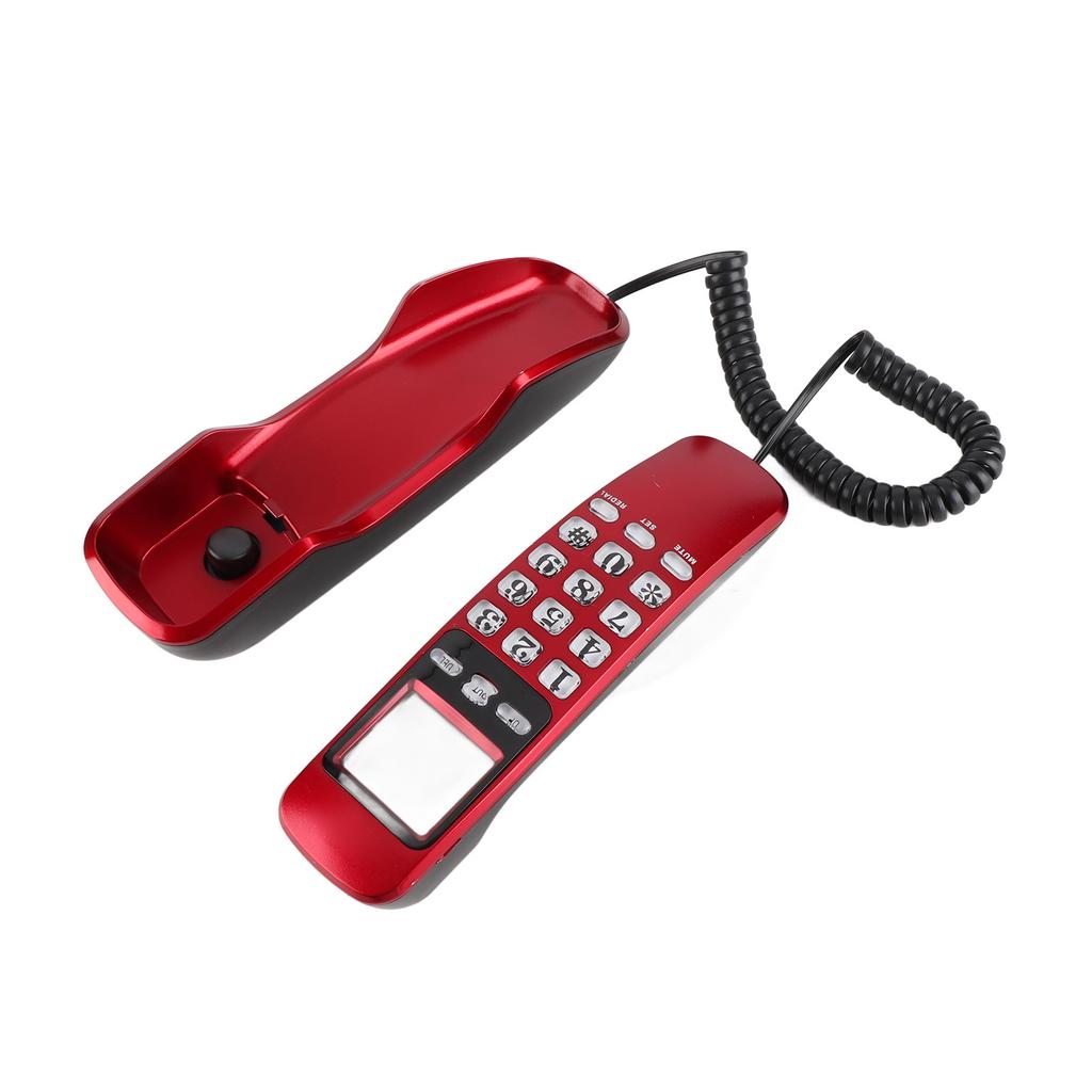 Wall Telephone Hotel Incoming Caller ID LCD Display Landline Phone Black