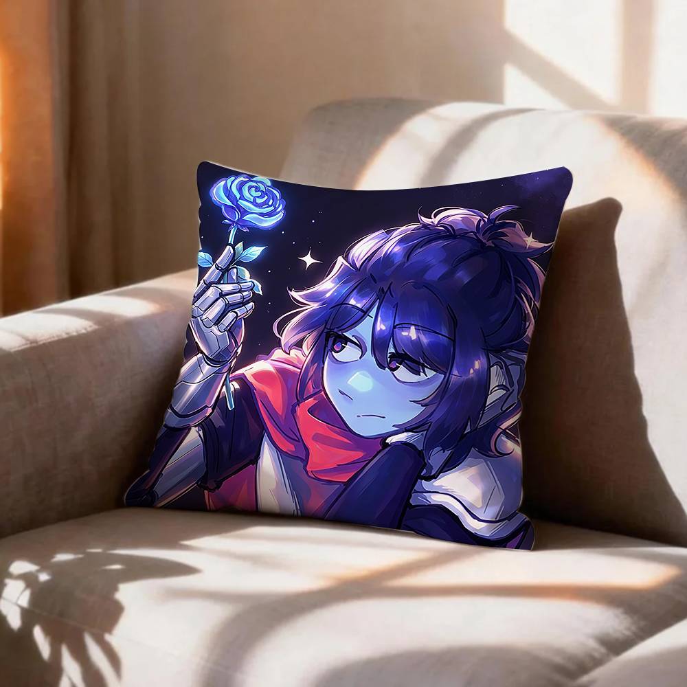 Indie Game KKris Deltarune Pillow Case Pattern Printed Pillowcase For Living Room Sofa Cushion Cover