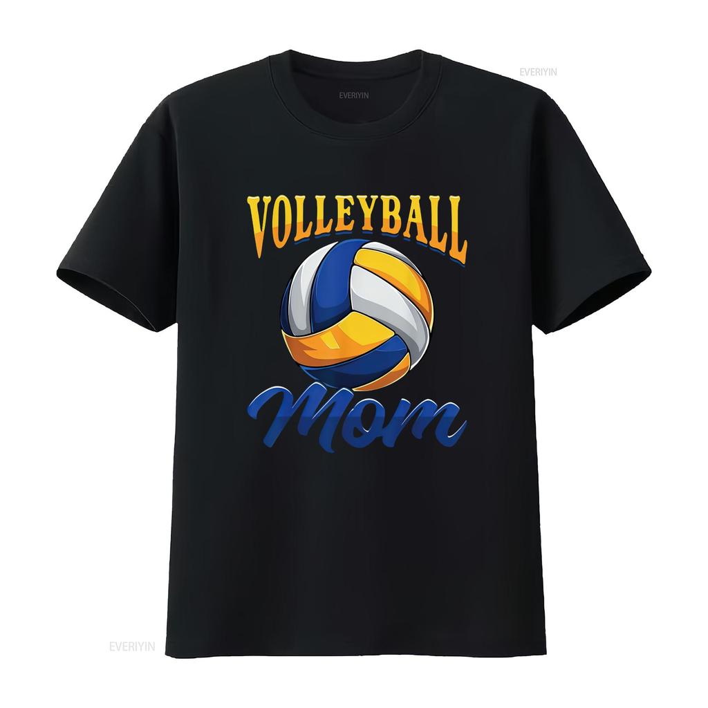 Volleyball Mom T Shirt vintage Washed Stylish homme Comfortable Unisex Soft Breathable Top For Everyday Wear streetwear