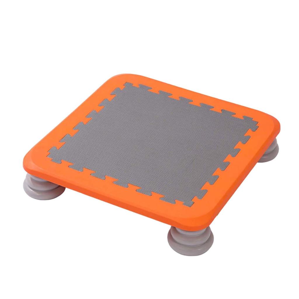 Mini Kids Trampoline Workout Toy Jumping Stable for Indoor Home School Orange