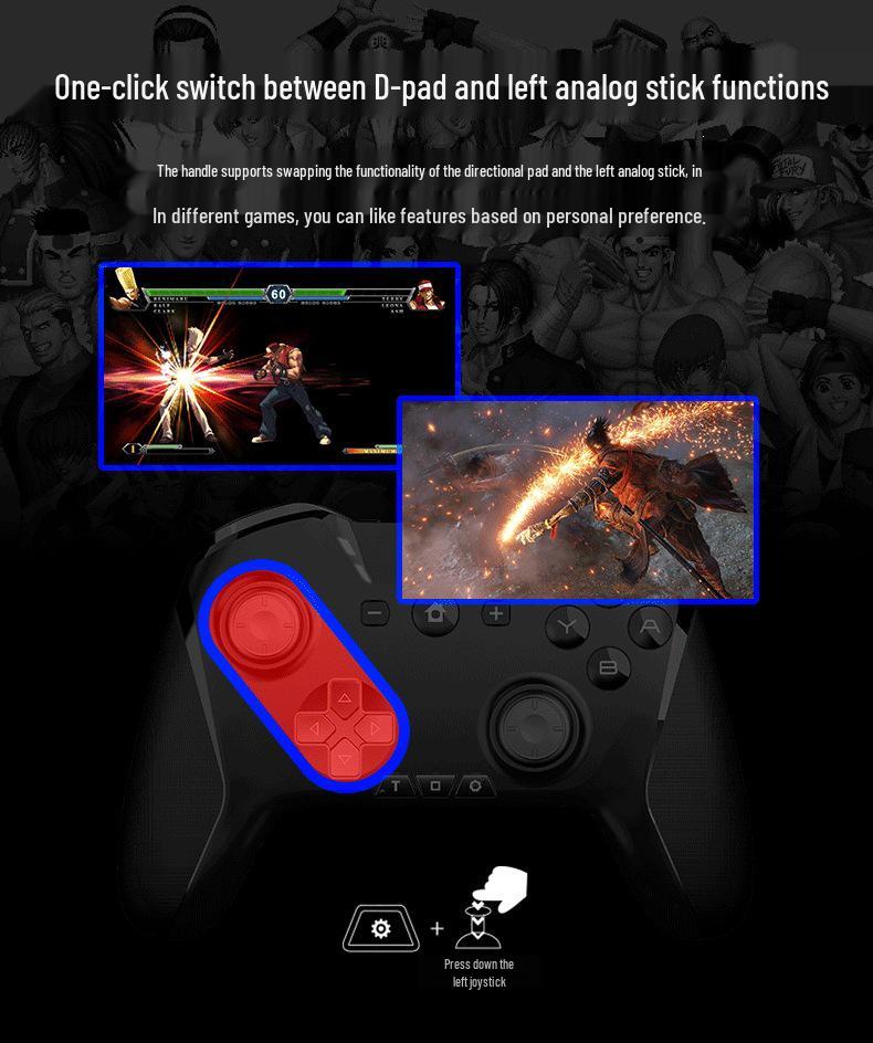 Clearance Wireless Bluetooth Game Controller for Mobile & NS Console with Wake-Up Feature HD-6500