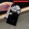 2DFlat Samsung phone case Black and White Floral Design Applicable to Galaxy S23 S24 S25ULTRA S26 A12 A14 A15 A16 A54 A55
