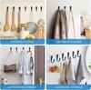 10/1pcs Clothes Hook Door Wall Hook Hanger Stainless Steel Towel Hook For Bathroom Clothes Coat Holder Bedroom Rack Organizer