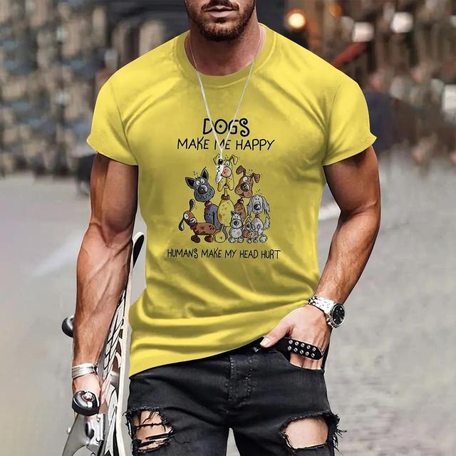 

Летняя мужская футболка с животным принтом, футболки с короткими рукавами и котом, уличный повседневный пуловер, мужская одежда свободного кроя, модные футболки с круглым вырезом 6xl