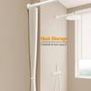 Pleated Folding Door Curtains Natural Blackout Room Valance Curtains with Hooks for Door Way, Accordion Style Closet Privacy