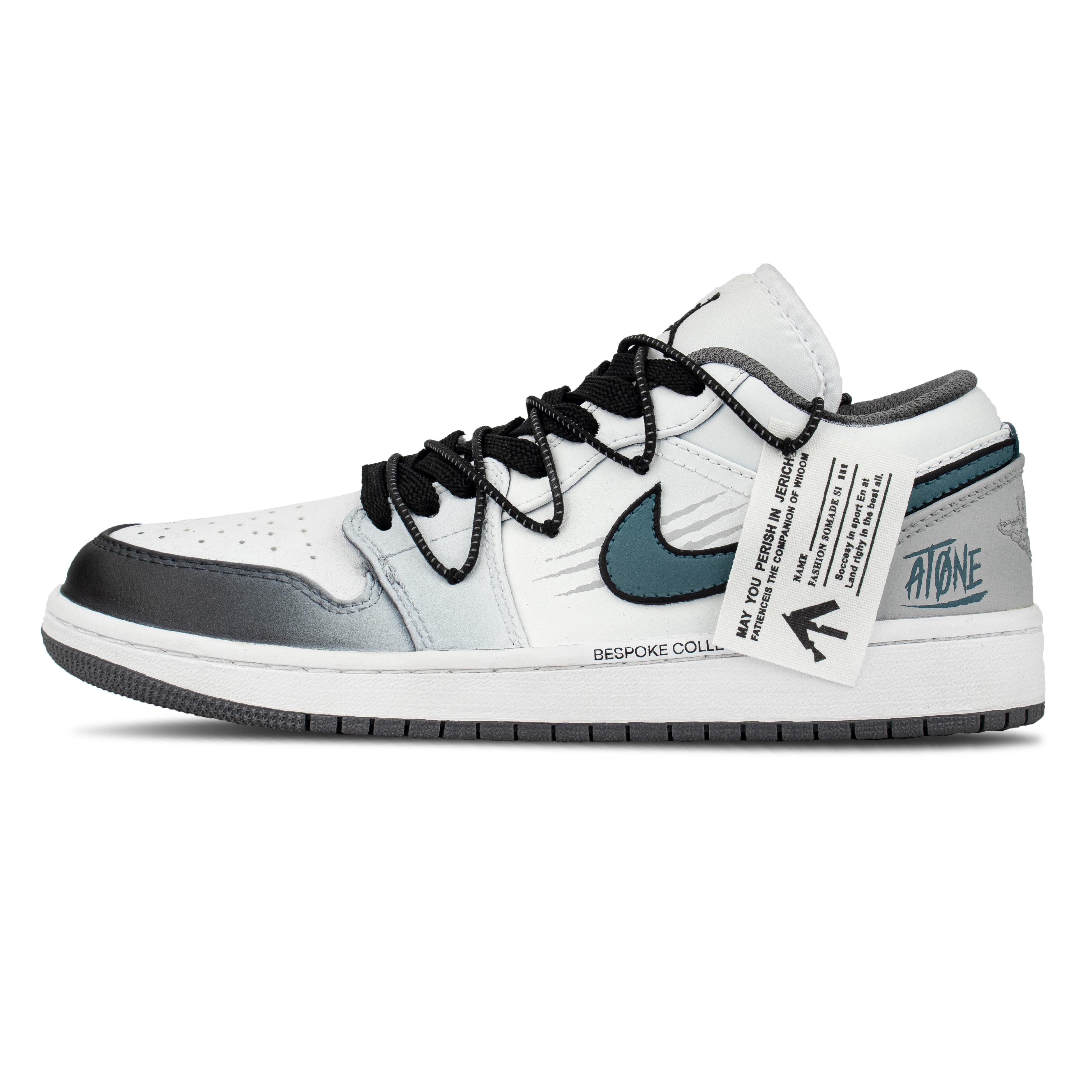 Jordan Air Jordan 1 Low top Vintage Basketball Shoes Unisex 553558-165(Team2016--Box) 44